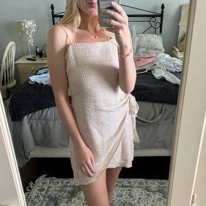 Champagne mini dress
